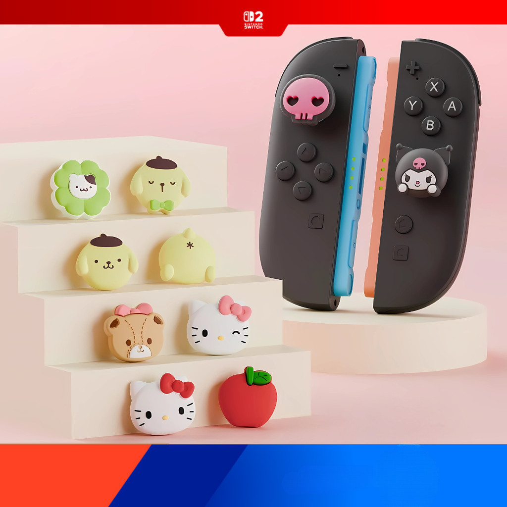 [จัดส่งจากประเทศไทย] [Switch2] GeekShare x Sanrio Switch 2 Thumb Sticker Button Covers: ฝาครอบปุ่มคอนโทรลเลอร์ Switch 2 แบบ Sanrio น่ารัก