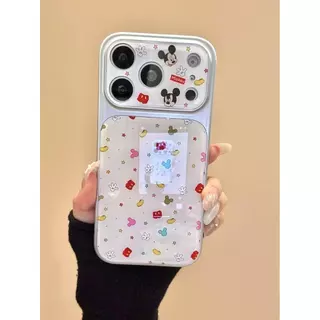 17โปรแม็กซ์ เคสโทรศัพท์ลายมิกกี้น่ารักเหมาะสําหรับ ไอโฟน 11 12 13 14 15 16 17โปรแม็กซ์ กันกระแทกฝาครอบป้องกันหน้าต่างขนาดใหญ่มูลค่าสูง ทีพียู นุ่มก