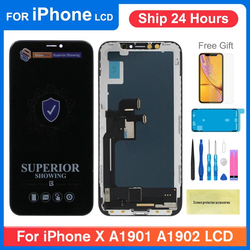 Incell สําหรับ Apple iPhone X จอแสดงผล LCD + Touch Digitizer Assembly สําหรับ iPhone 10 สําหรับ iPho