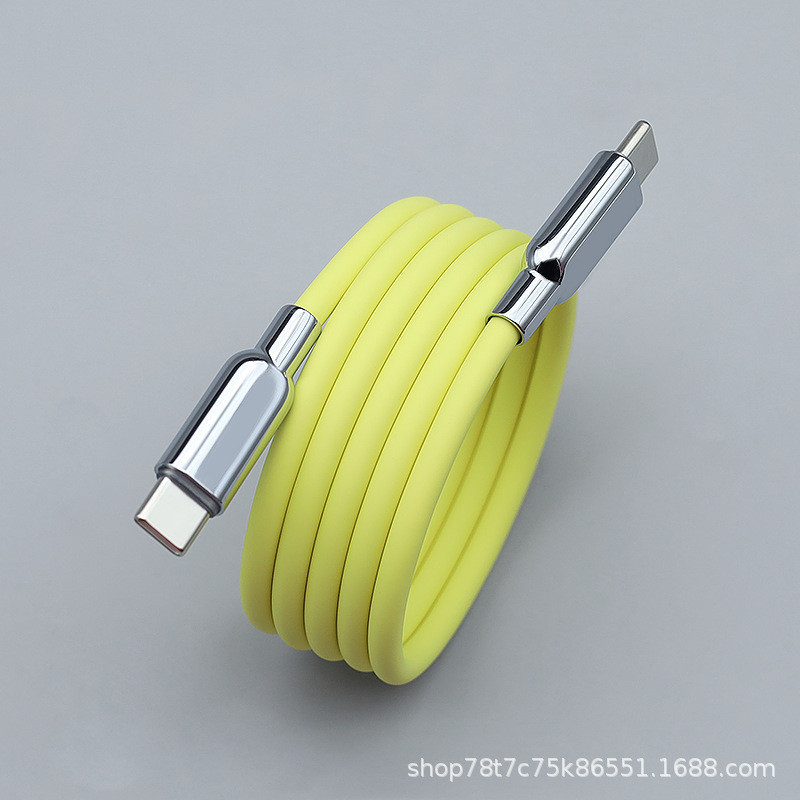 Tangle Free Magnetic 240W Type-C สายชาร์จ,5A Zine-alloy Super Fast สายชาร์จ