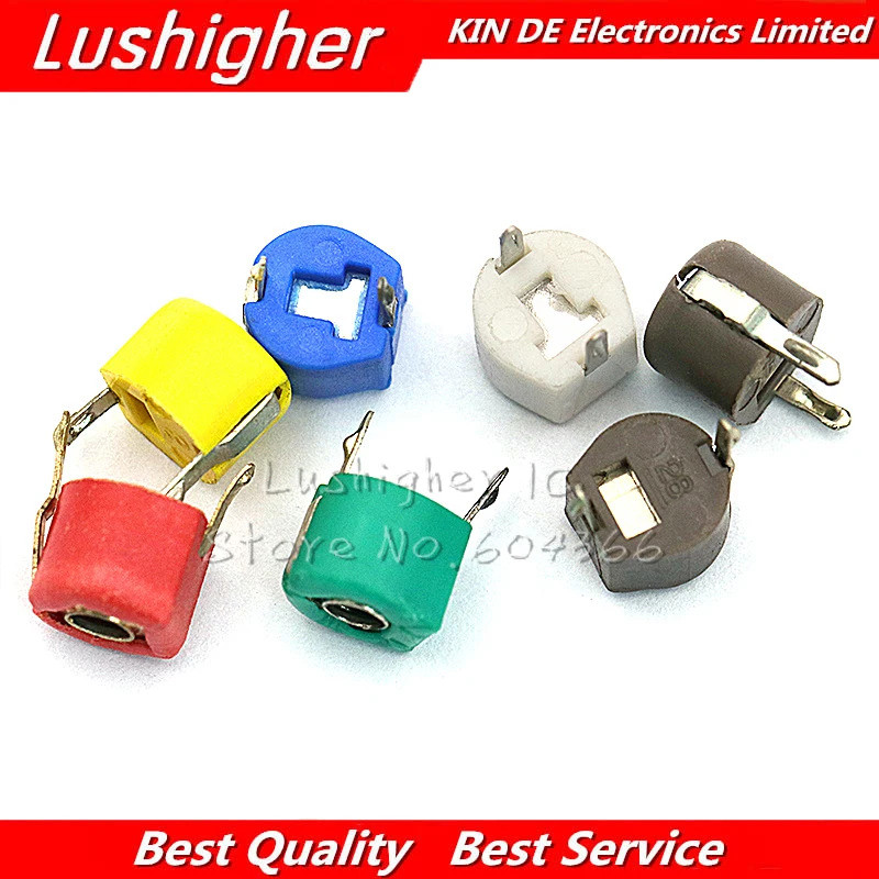 20pcs JML06-1 6 มม.TrimmerปรับCapacitor 5PF 10PF 20PF 30PF 40PF 50PF 60PF 70PF 120PF 5P 10P 20P 30P 