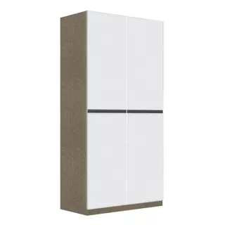 SB Design Square ตู้ผ้าขนาด 100ซม. รุ่น Wardrobe Plus สี Ivory Twist ตัดสีขาว (White Matte) OP-H แบรนด์ SB FURNITURE