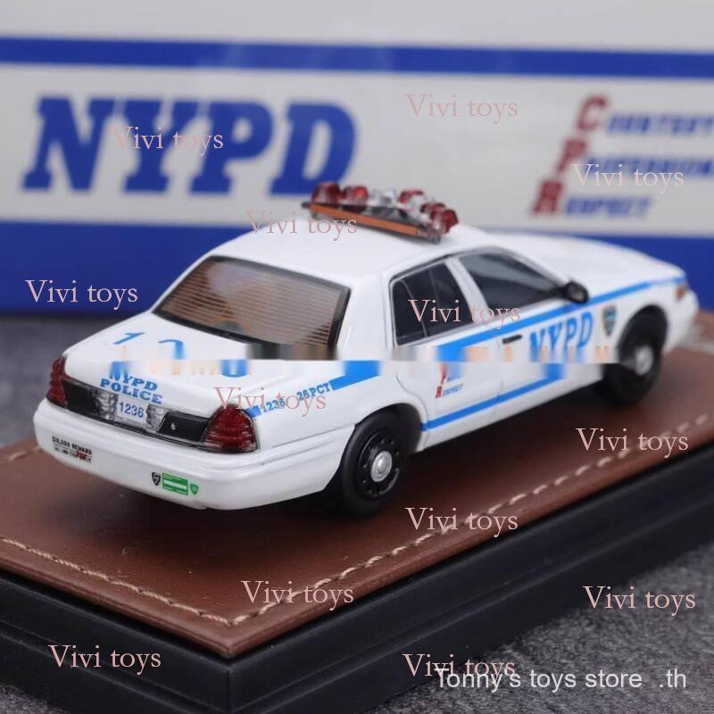 {{ของเล่นสดใส }} Hangzhou HEC GOC 1:64 Ford Crown police car WICTORIA NYPD alloy car model 251223 WQ