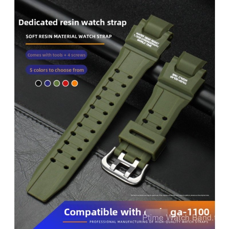 สายนาฬิกาเรซินสําหรับ G Shock GA 1100 GW 4000 G 1400 1400 Series สายรัดข้อมือกันกระแทกผู้ชาย