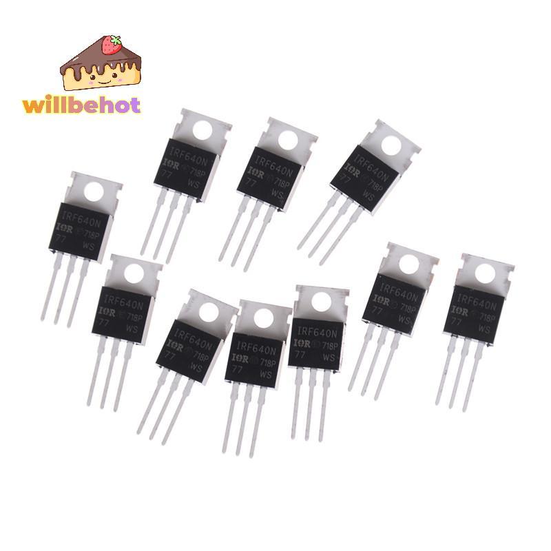 [Willbehot-t] 10 ชิ้นใหม่ IRF640 IRF640N Power mosfet 18A 200V TO-220 [ใหม่]