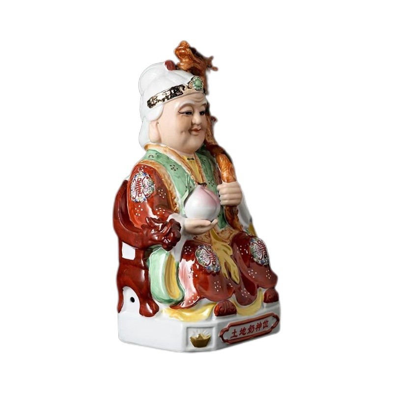 เซรามิค Land Gong Land Grandma God รูปปั้น Land Gong Land Grandma รูปปั้นเลือก High-End หัตถกรรมเครื