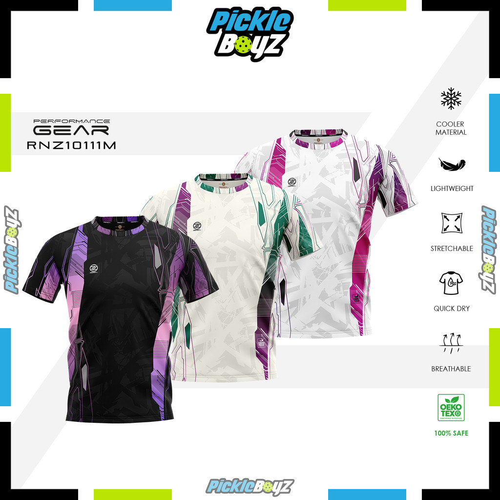 PROTECH RNZ10111M Badminton Pickleball Quick Dry Tournament Jersey XS-6XL