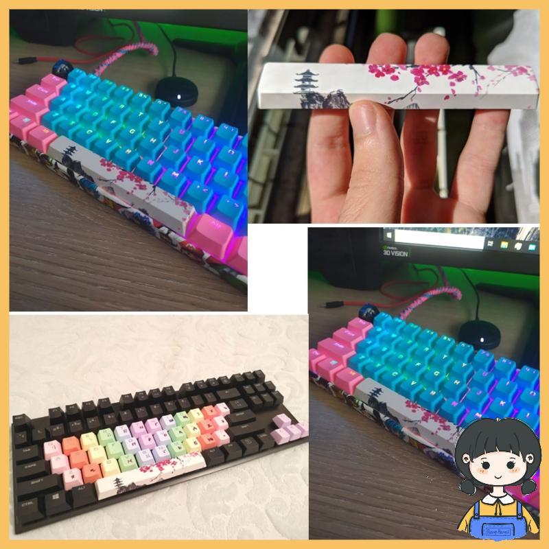 SpaceBar Keycap PBT Five Side Dye-Subbed 6.25U Cherry Profile Keyboard gk61 gk64