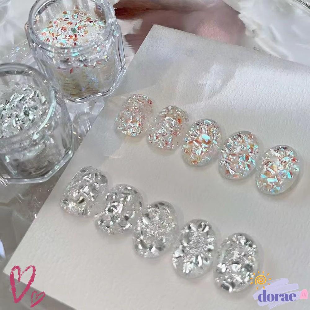 DOREA Nail Art Sequins, Nail Art DIY Sequins Flash Nail Art Charms, Blinking Glitter Nail Art