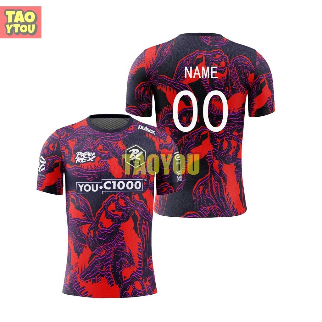 เสื้อแข่ง Paper Rex PRX Match 2025 สำหรับกลางคืน