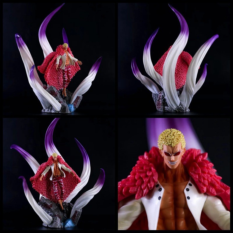 One Piece Qiwuhai ขนาดใหญ่พิเศษ GK ZN Doflamingo ฉากรูปปั้น Boxed Figure DQB0106