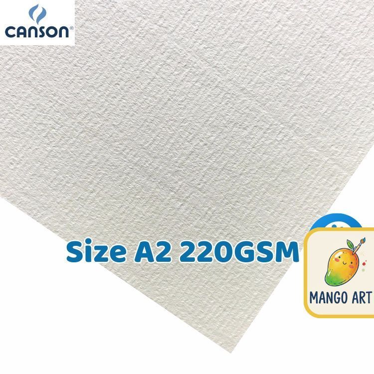 กระดาษเม็ดแนวนอน Canson A2 หนา 220 แกรม - เครื่องมือวาดภาพศิลปะมะม่วง
