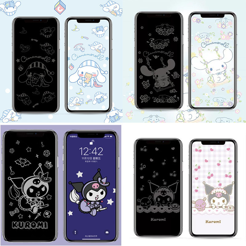 2026 การ์ตูนสไตล์ใหม่ [Pattern Shadow Film] เหมาะสําหรับ Realme GT5 Shadow Film realmev60s Tempered 