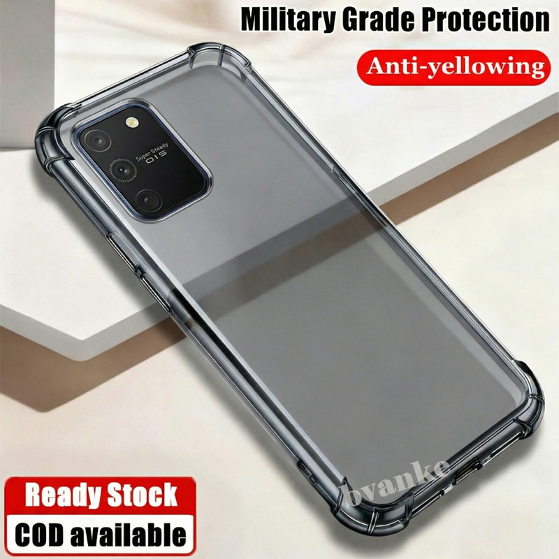 เคสโทรศัพท์สําหรับ Samsung Galaxy S10 Lite 6.7 นิ้ว SM-G770F G770U1 Slim โปร่งแสงซิลิโคนนุ่ม Jelly กรณีสี่มุมเสริมฝาครอบโปร่งใส