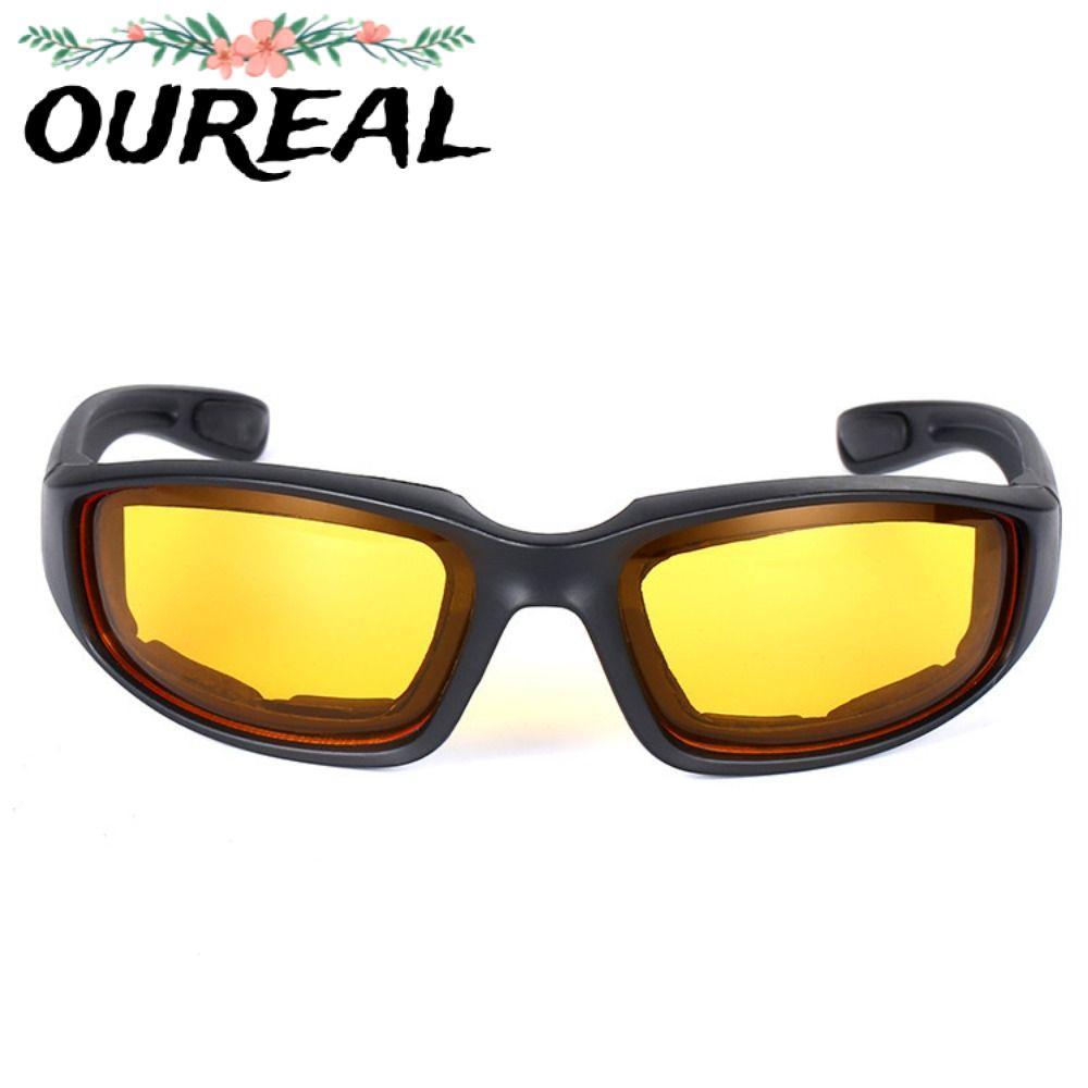 แว่นกันแดดเลนส์สีเหลืองแบบพังก์สำหรับมอเตอร์ไซค์ แบรนด์ OREAL พร้อมเทคโนโลยีป้องกันรังสียูวี
