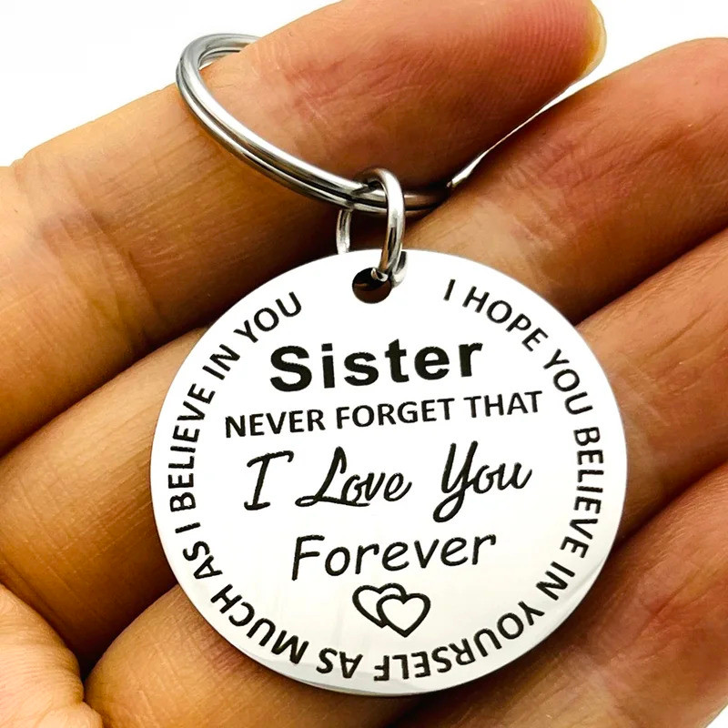 Sister Best Friend พวงกุญแจ Soul Sister Besties Soulmate Bff เครื่องประดับมิตรภาพ