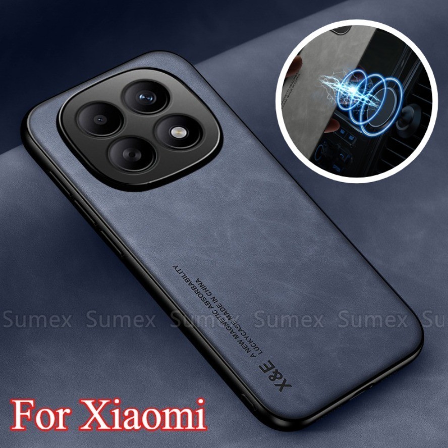 ซองหนังหรูหราสําหรับ Redmi Note15 หมายเหตุ 15 Pro Plus 5G 4G กันกระแทกธรรมดาสีทึบโทรศัพท์ฝาหลังแฟชั่นกล้องเลนส์ป้องกันกรณี Xiaomi Redmy ไม่ใช่ 15Pro + 2026