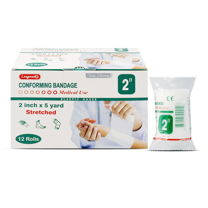 Longmed Conforming Bandage ผ้ายืดพันแผล 2 นิ้ว ม้วน 2 นิ้ว