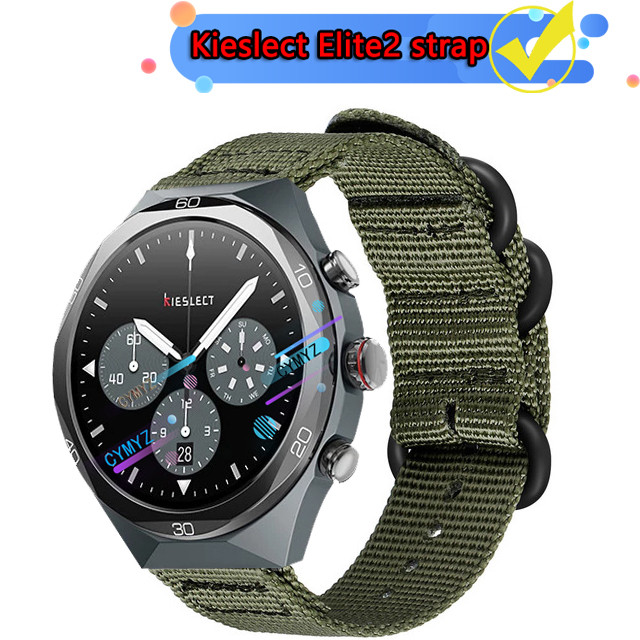 สาย Kieslect Elite 2 สายไนลอน Kieslect AI Smartwatch Elite2 สายสายรัดข้อมือกีฬา