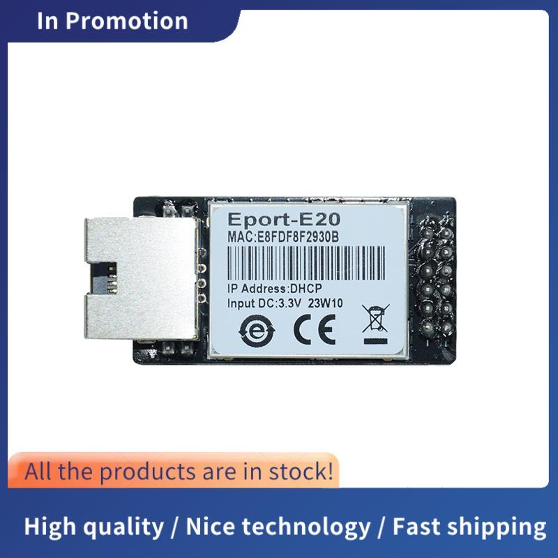 พอร์ตเซิร์ฟเวอร์เครือข่าย Eport-E20 3.3v Serial to Ethernet โมดูลฝังตัว IOT Device รองรับ DHCP IP Te