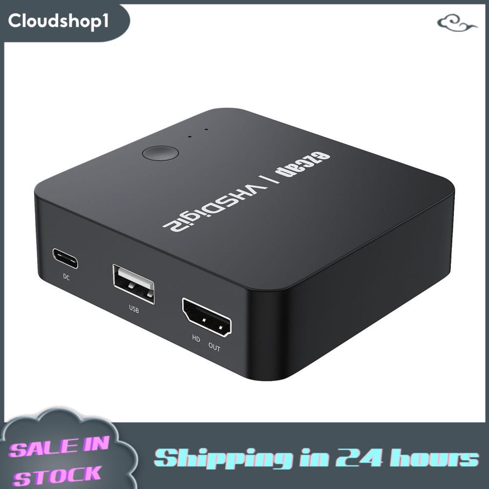 cloudshop1 ezcap181P เครื่องบันทึก AV กล่องจับภาพวิดีโอ อินพุตการบันทึกเสียง HD Out แปลงอนาล็อกเป็นด