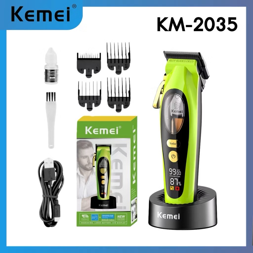 KEMEI รุ่น KM-2035 ปัตตาเลี่ยนตัดผม ที่ตัดผมไร้สาย แข็งแรง ทนทาน แต่งขอบกันลายเส้นคม สินค้ามาใหม่