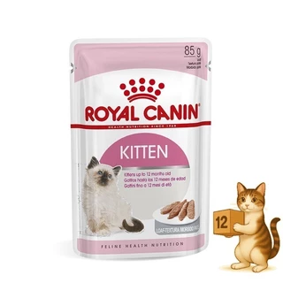 (ยกโหล 12 ซอง) Royal Canin โรยัล คานิน อาหารเปียกแมว ทุกช่วงวัย ทุกสายพันธุ์ เปียกแมว ขนาด 85 กรัม