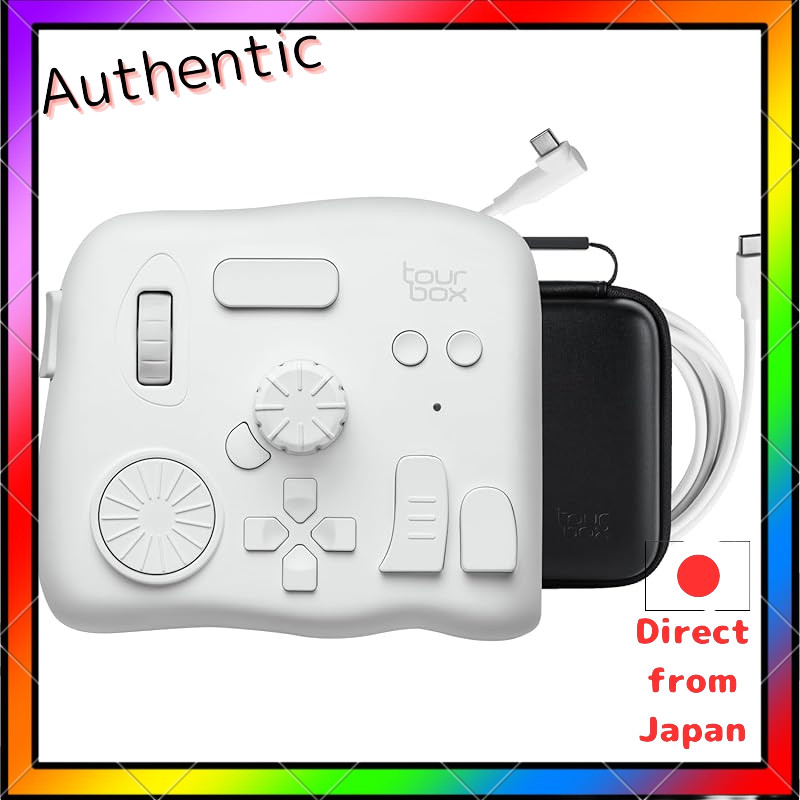 TourBox Elite: Wireless Bluetooth Editing Controller for Video and Photo Projects, with Haptic Feedb