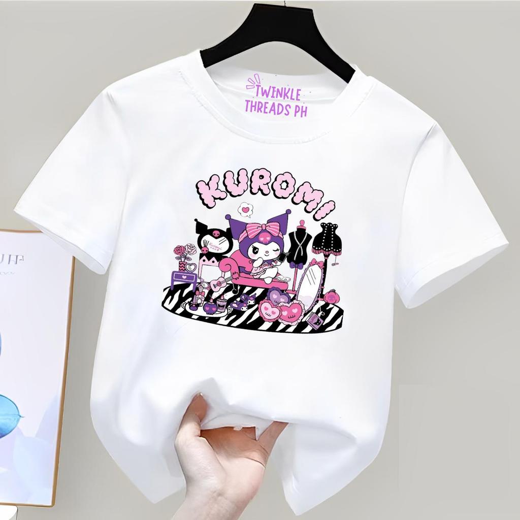 เด็กซ์คุณภาพสูง Hello Kitty ผ้าฝ้ายสแปนเสื้อเพื่อน Hello Kitty