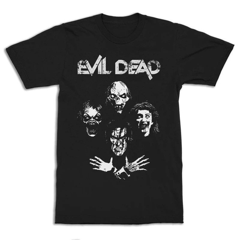 เสื้อยืด Evil Dead และ Ash ขนาดสำหรับผู้ชายและผู้หญิง