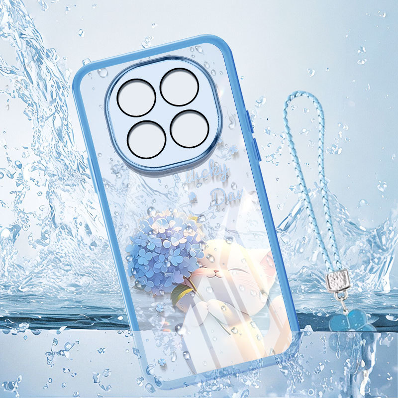 VRQR สําหรับ Xiaomi Redmi Note 15 Pro Plus หมายเหตุ 15 Pro + 5G 4G Poco M8 Pro 5G น่ารักยิ้มแมวดอกไม้เชือกแขวนโปร่งใสกันกระแทกเคสโทรศัพท์ ราคา ถูกที่สุด ดีลบีเคเค แกลเลอรีภาพที่ 9