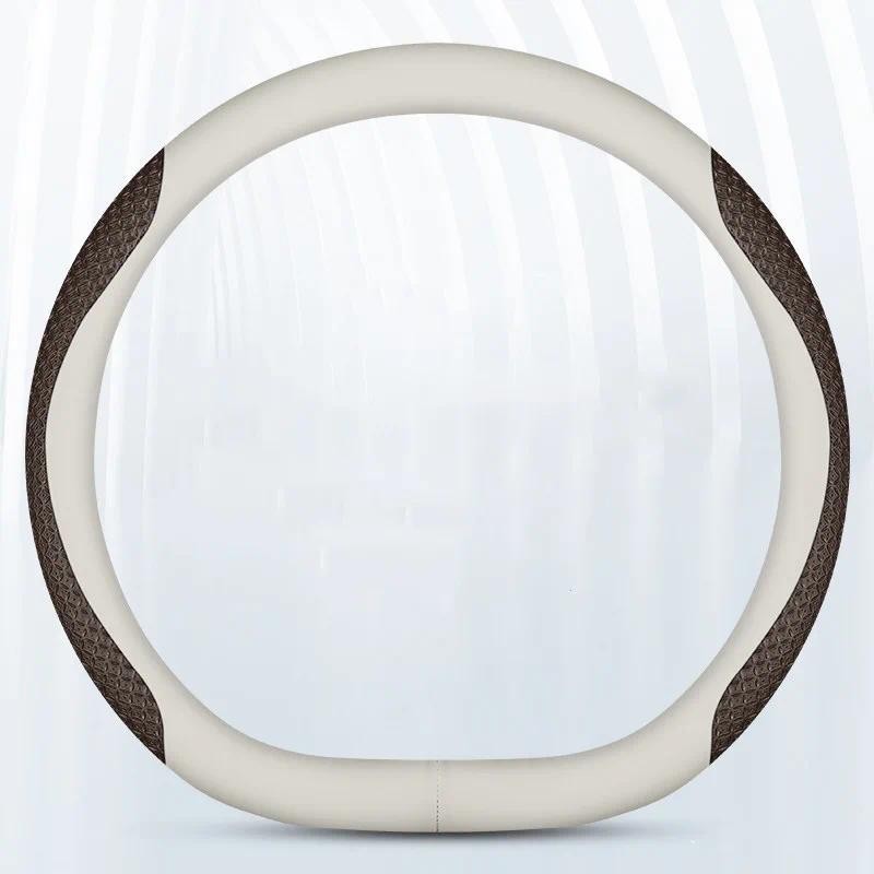 สําหรับ 23 Changan CS75 PLUS D-type Universal พวงมาลัยรถป้องกันรถอุปกรณ์เสริมหนัง Universal สําหรับ 