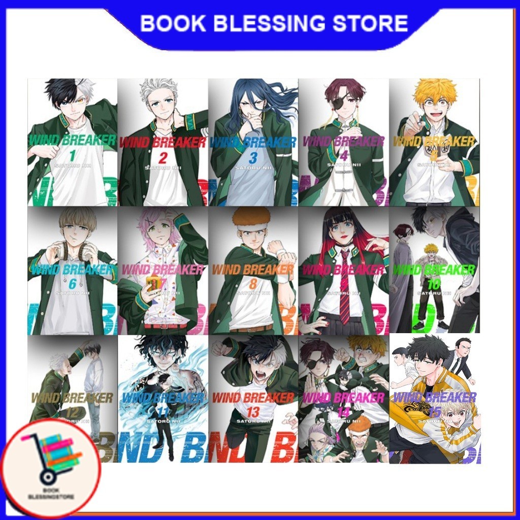 WIND BREAKER Manga, Vol.1-20 by Satoru Nii (ภาษาอังกฤษ) - หนังสือ Blessing Store