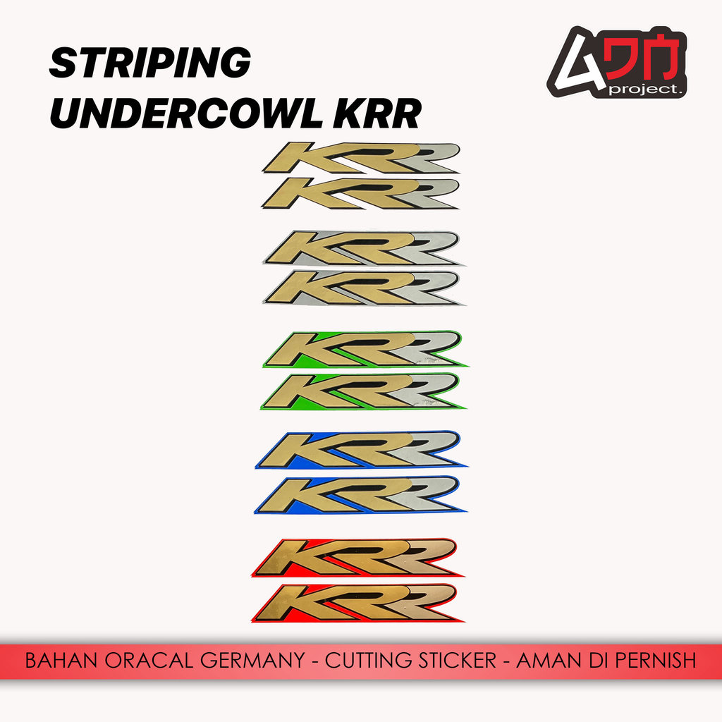 Striping Undercowl KRR Kawasaki Ninja ZX CBU - ตัดสติ๊กเกอร์ Oracal