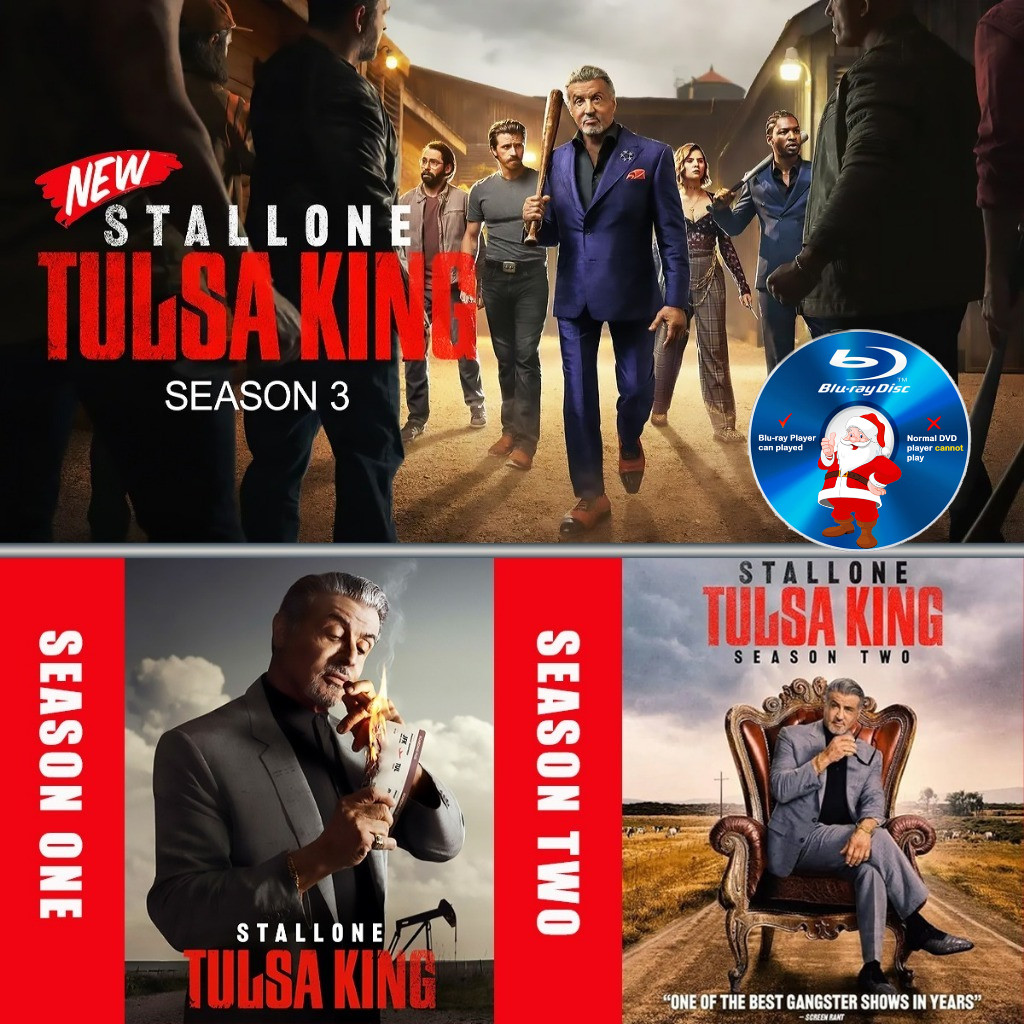 E-BLURAY TV SERIES Tulsa King 2025 Season 3 ,Season 2 ,Season 1 Sylvester Stallone