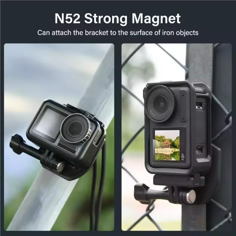 สายรัดคอแม่เหล็กยึดอะแดปเตอร์ติดตั้งกลั้งสำหรับ DJI Osmo 360/Nano Action 5 Pro/4 Gopro/Pocket 4/3/Insta360ขาจับกล้อง thumbnail 4