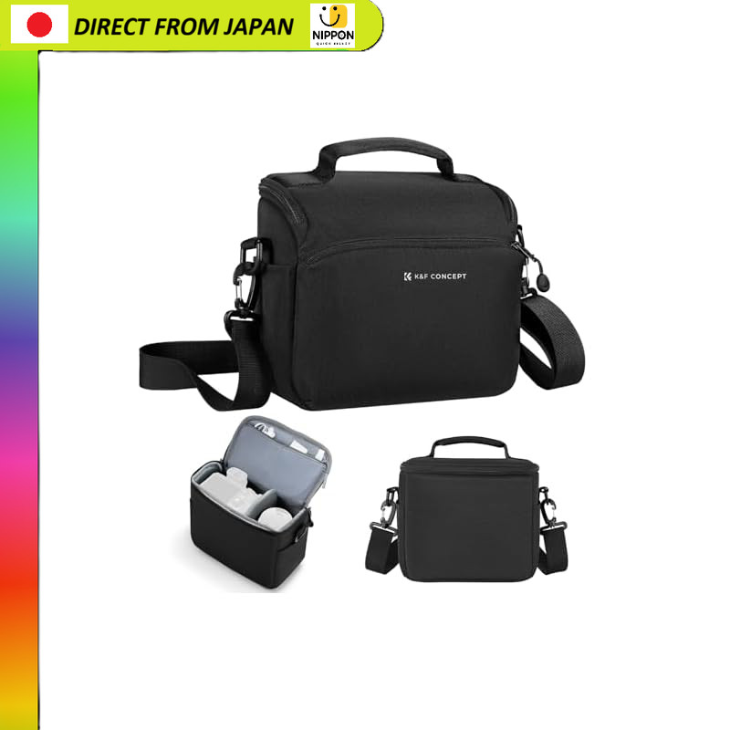 【From Japan】
K&F Concept 5L Camera Shoulder Bag Stylish Lightweight Waterproof with Dividers for DSL