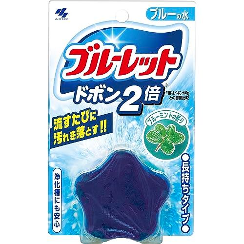 Kobayashi Pharmaceutical Bluelet Dobon Dobon Double Toilet Tank Cleaner Blue Mint 120g