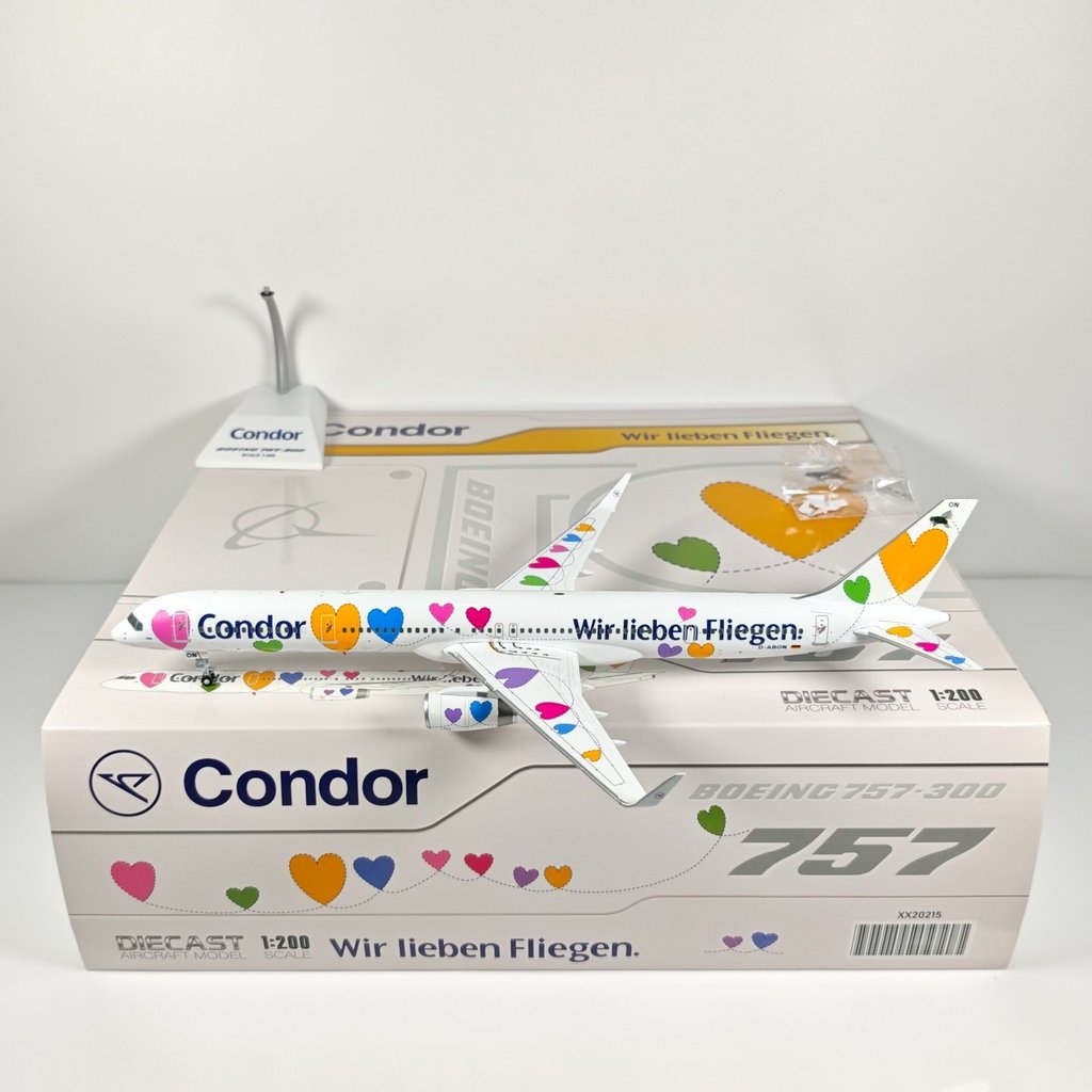 [] ปีก JC XX20215 1: 200 เยอรมัน Condor Air B757-300 D-ABON Alloy