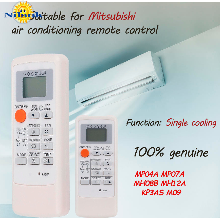 remote รีโมทแอร์ Mitsubishi รีโมท มีฟังก์ชั่นความร้อนเย็นMP04A MP07 MP07A MH08B MH12A KP3AS M09 FG09