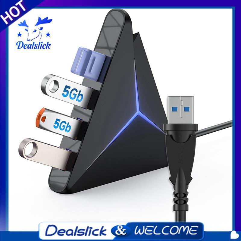 4-Port Splitter USB Expander Docking Station USB Expander Docking Station สําหรับเมาส์คีย์บอร์ดแล็ปท