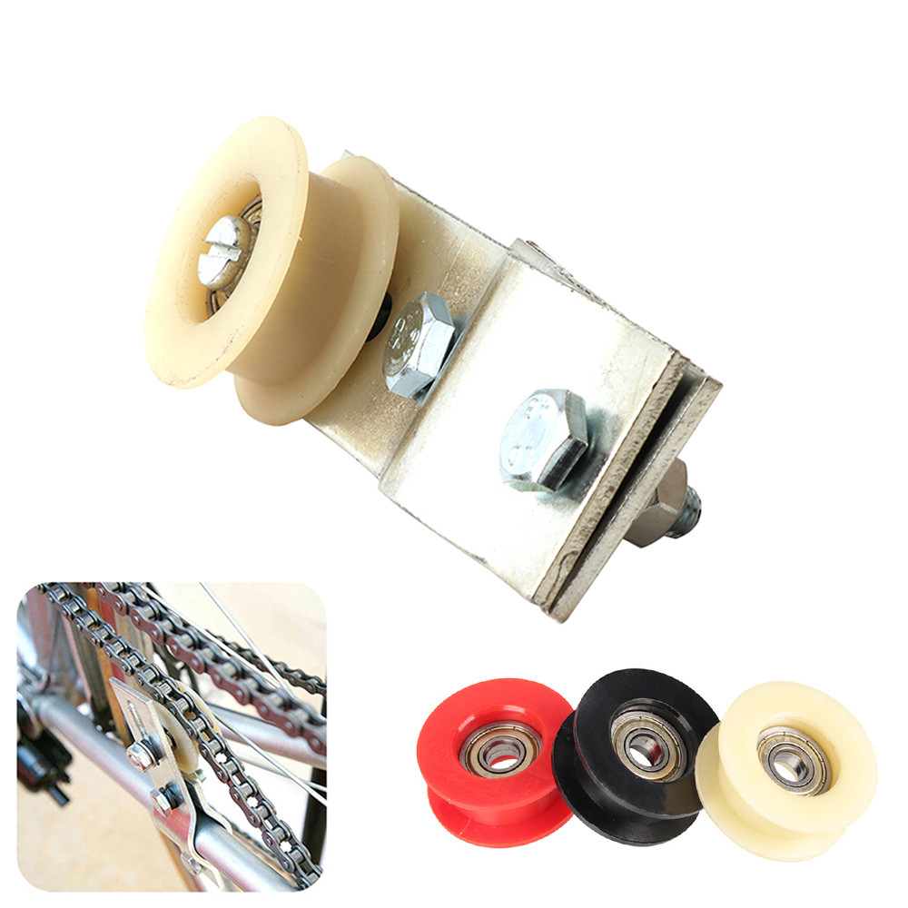 Pulley Chain Tensioner Adjuster สําหรับ 49cc 50cc 60cc 66cc 80cc เครื่องยนต์มอเตอร์จักรยาน Push Bike CHAIN Guard ป้องกัน