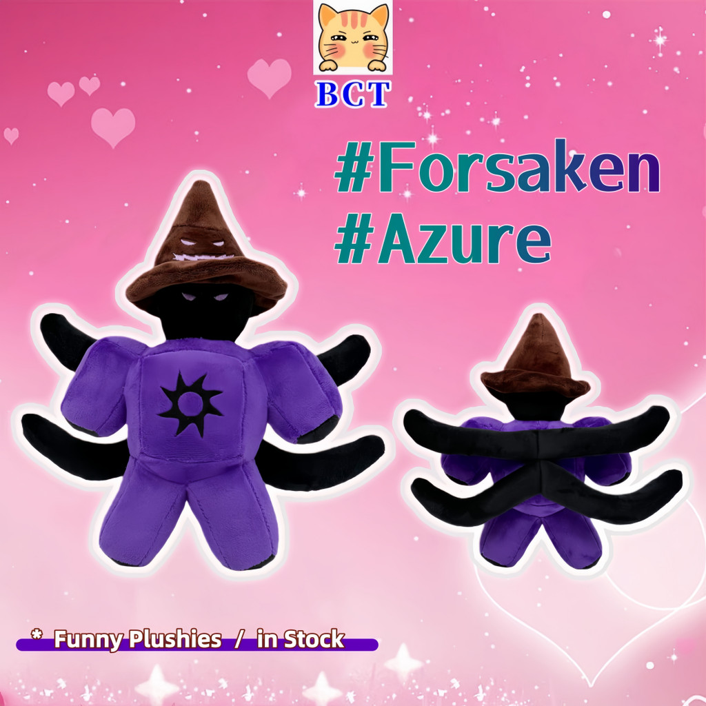 BCT✨ตุ๊กตา โรบ็อกซ์✨Forsaken Azure ของเล่นตุ๊กตา Roblox Forsaken Plushie ตุ๊กตา Forsaken Twotime Azu