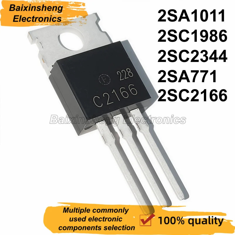 5PCS 2SA1011 A1011 2SC2344 C2344 2SA771 A771 2SC1986 C1986 2SC2166 C2166 TO-220 ทรานซิสเตอร์พลังงาน