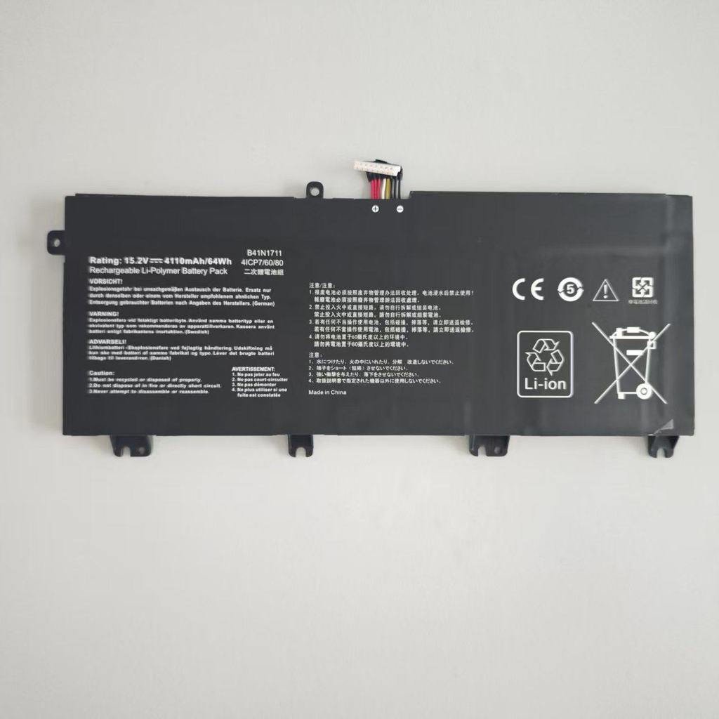 แบตเตอรี่ใหม่สำหรับ ASUS FX63VD FZ63V / VD ZX63 VD7300 / 7700 B41N1711