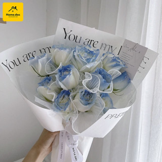 กระดาษห่อช่อดอกไม้ กระดาษห่อดอกไม้สีเดียว กระดาษห่อของขวัญ ก…