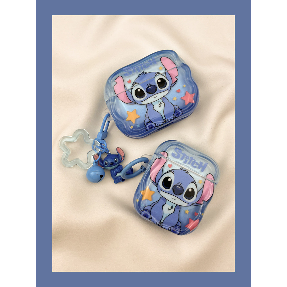 เคส airpods 2 เคส airpods pro 2 Ins น่ารักการ์ตูน Star Love Stitch airpods4 เคสป้องกัน airpod3 เหมาะ