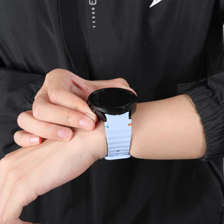 ไม่มีช่องว่าง สายรัดซิลิโคน for Samsung Galaxy Watch FE 7 6 5 4 44 40มม. 4 6 Classic 43 47 42 46 5 Pro 45มม.