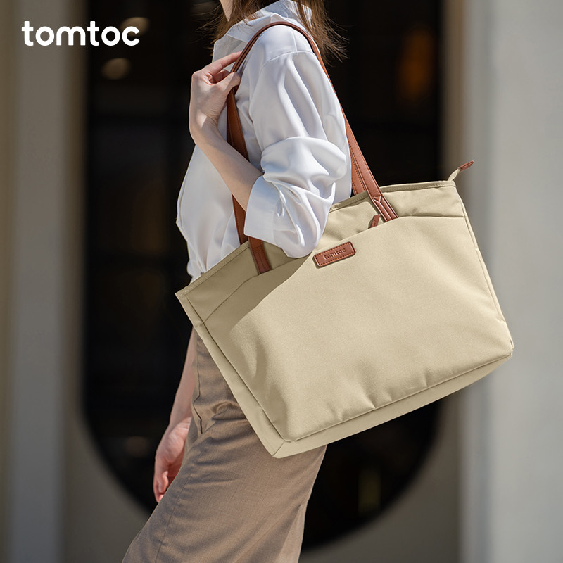 11tomtoc tote Bag กระเป๋าสะพายความจุขนาดใหญ่กระเป๋าแล็ปท็อปกระเป๋าหญิงสไตล์ใหม่ยอดนิยมกระเป๋าใบใหญ่ 