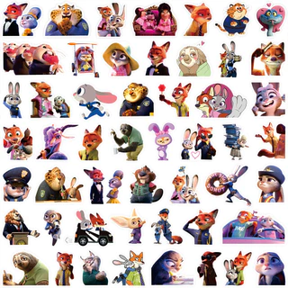 85 ชิ้น Zootopia 2 สติกเกอร์ - Nick & Judy ภาพยนตร์อุปกรณ์ต่อพ่วงสําหรับ DIY เคสโทรศัพท์และตกแต่งวารสาร